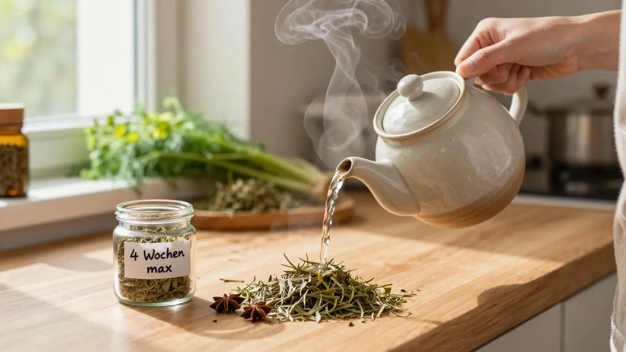 Wie lange kann man Wermut sicher einnehmen?