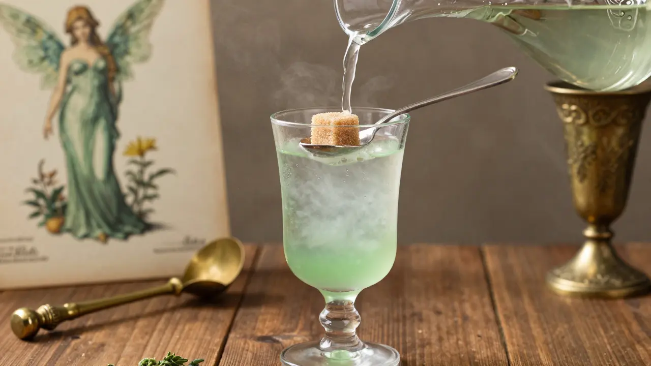 Was sind die drei Phasen der Absinth-Zubereitung?
