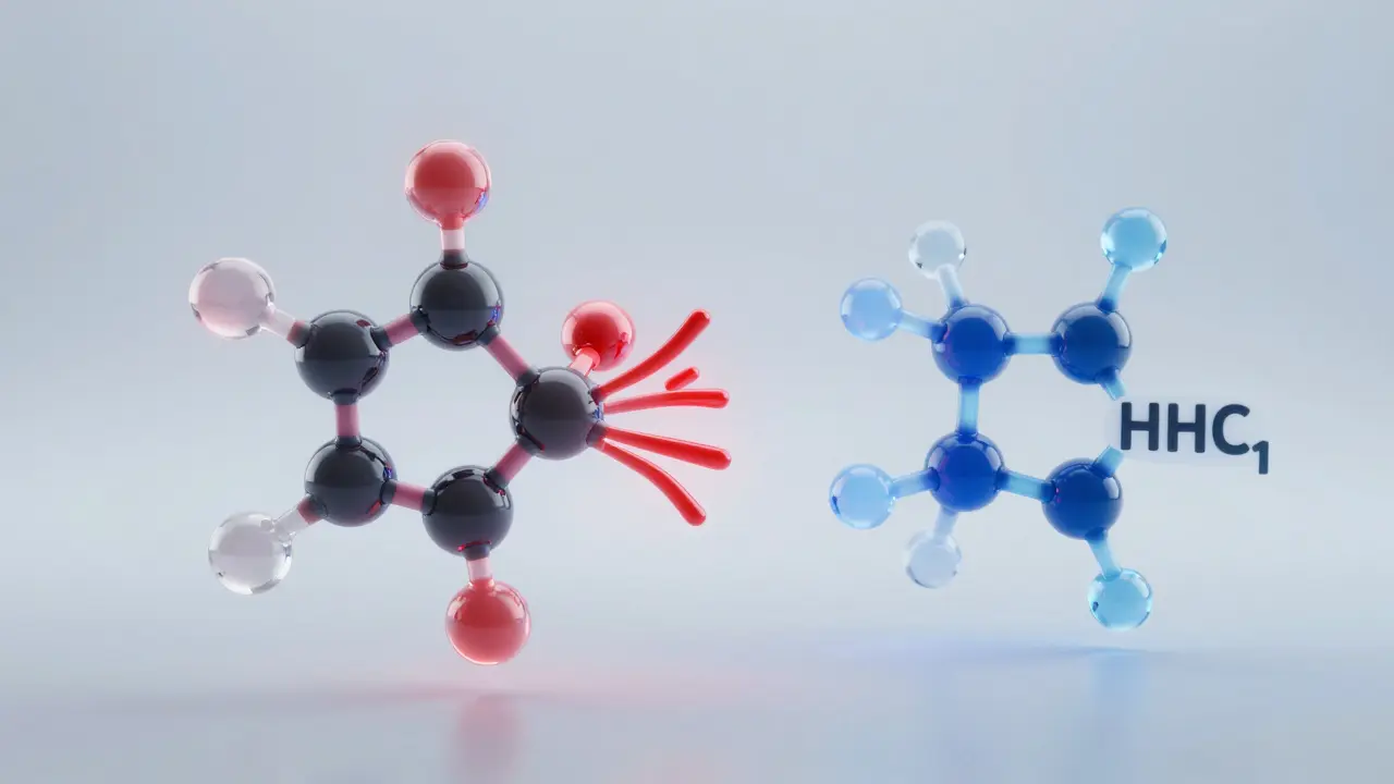 3D-Visualisierung von Cannabinoid-Molekülen und Rezeptorbindung