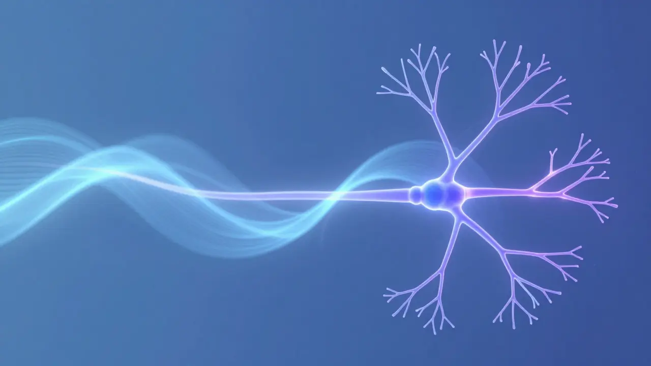 Abstrakte Darstellung des Endocannabinoid-Systems im Körper