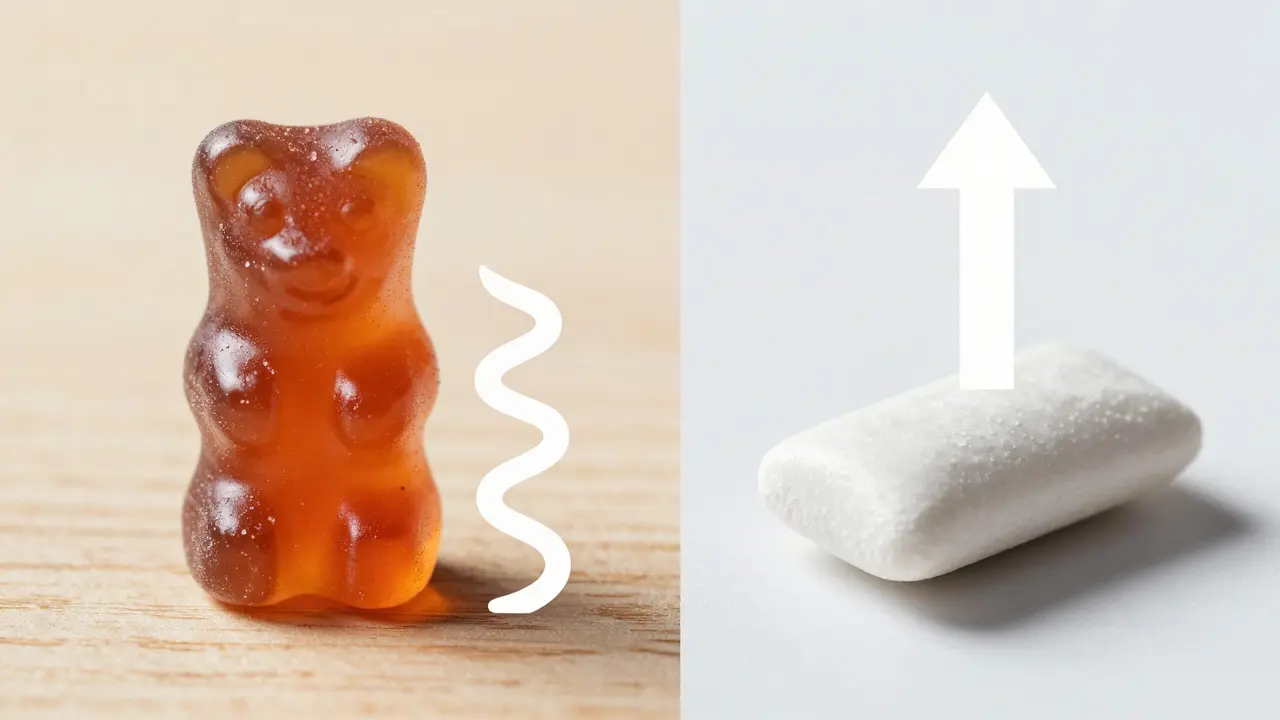 Welche Cannabis-Edibles bringen den stärksten High? Kaugummi vs. Gummibärchen