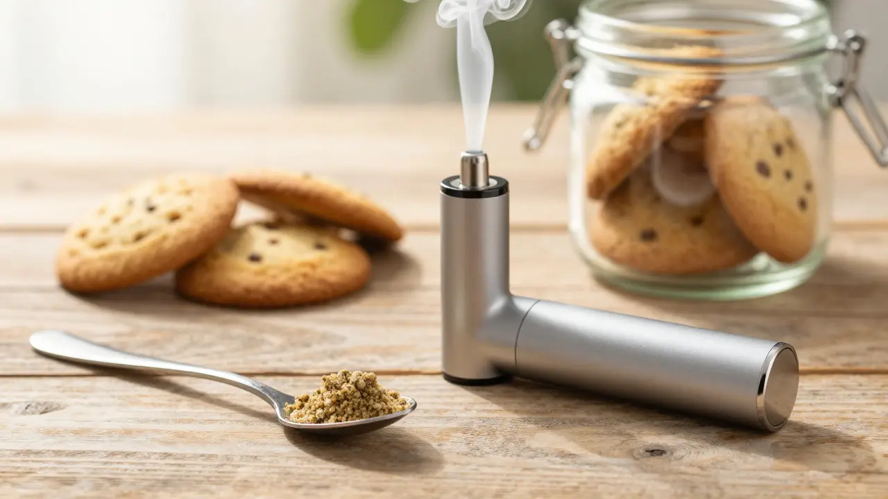 Vaporizer, sublinguale Anwendung und gebackene Güter als Alternativen zum Rauchen