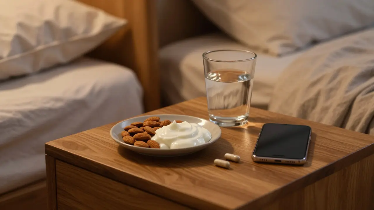 Abendroutine mit CBD-Kapseln und fettreicher Snacks